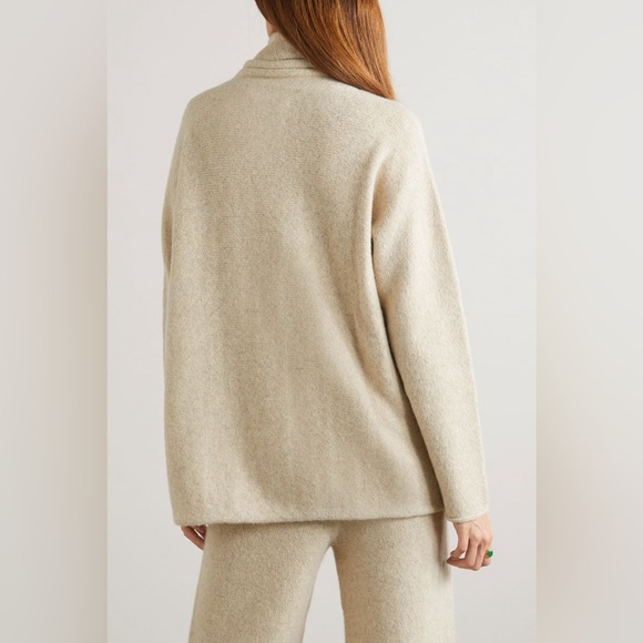 Lauren Manoogian Ecru Alpaca Turtleneck Sweater - Picture 2 of 9